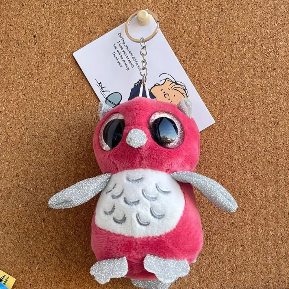 

Fashion Stuffed Animal Owl Keychain Cartoon Plush Toys Plush Owl Keyring Big Eye Cute Owl Pendants Doll Backpack Ornaments