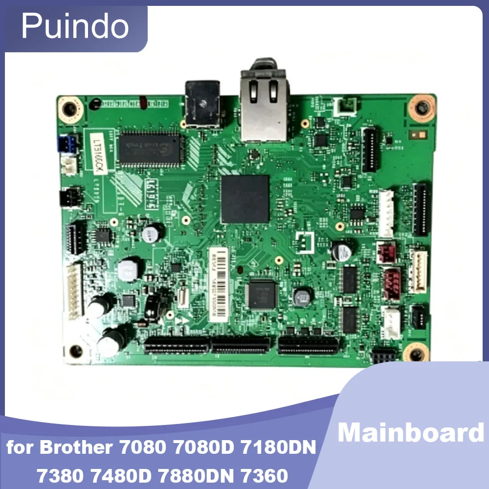 Original 90New Mainboard for Brother 7080 7080D 7180DN 7380 7480D 7880DN 7360 Interface Board