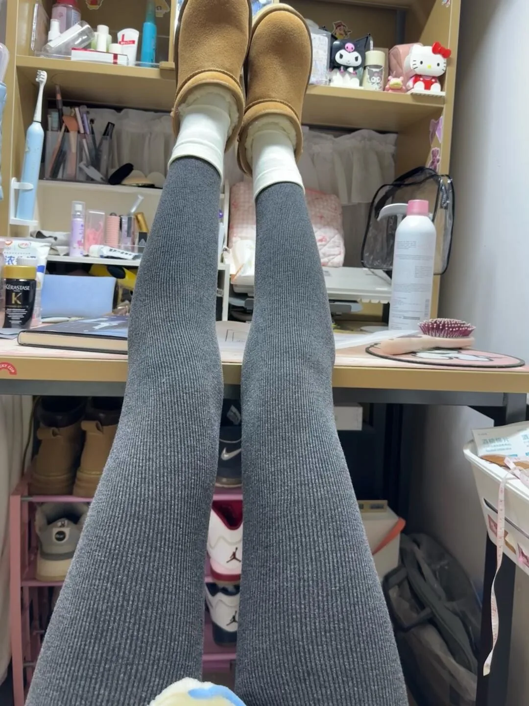 

ay Soft Warm Knitted Fce Lined Yoga Pants Women's Autumn Winter Tight ark Skin Pants Warm Sports Trousers Leggings