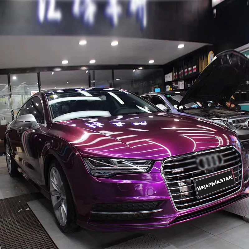 Super Glossy Metallic Purple Vehicle Wrap Pricing Auto Wrap Colors