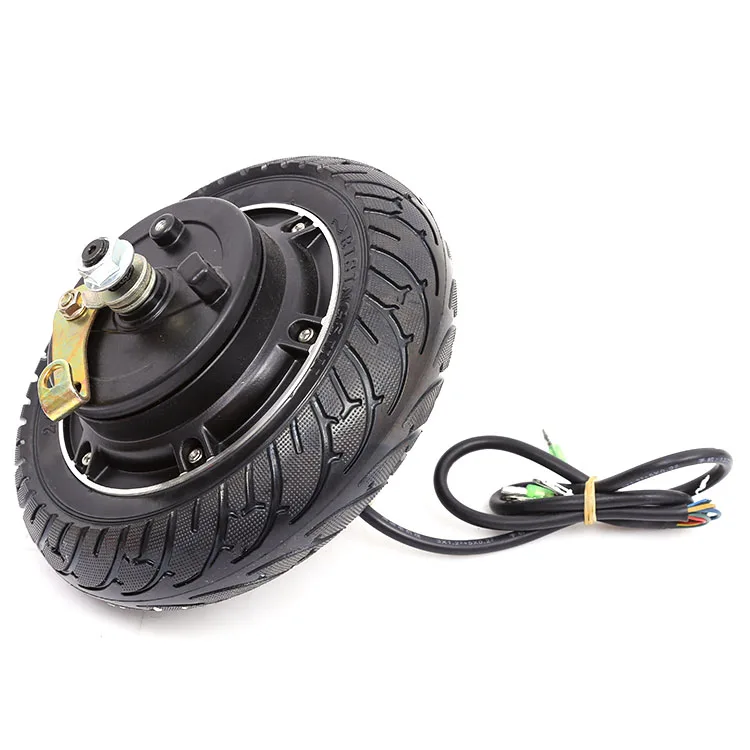 8 inch 24V36V48V350w brushless gearless hub motor scooter drum brake motor