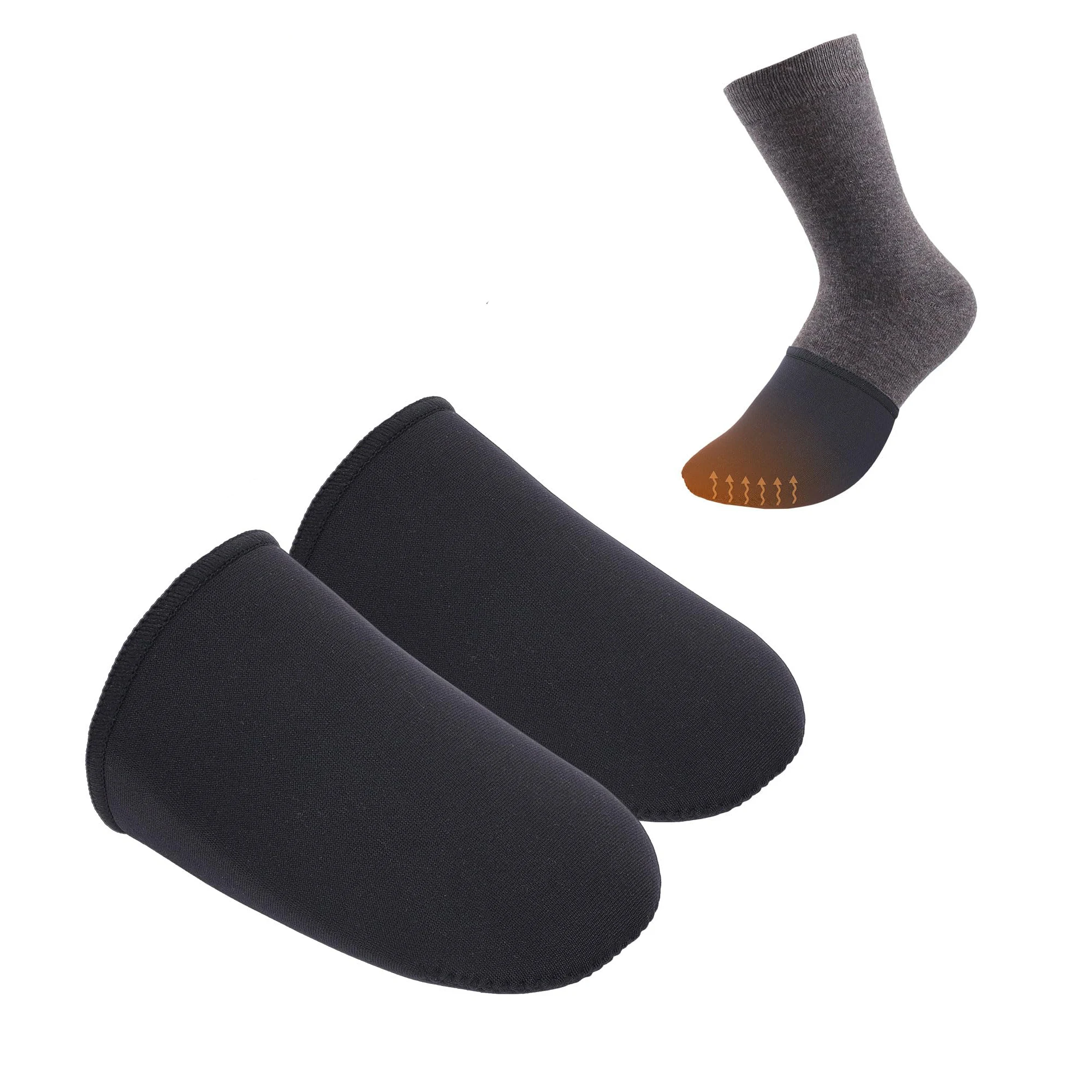 Neoprene Toe Warmers- Toe Covers Toe Warmer Booties- Thermal Foot Toe Caps Socks for Winter