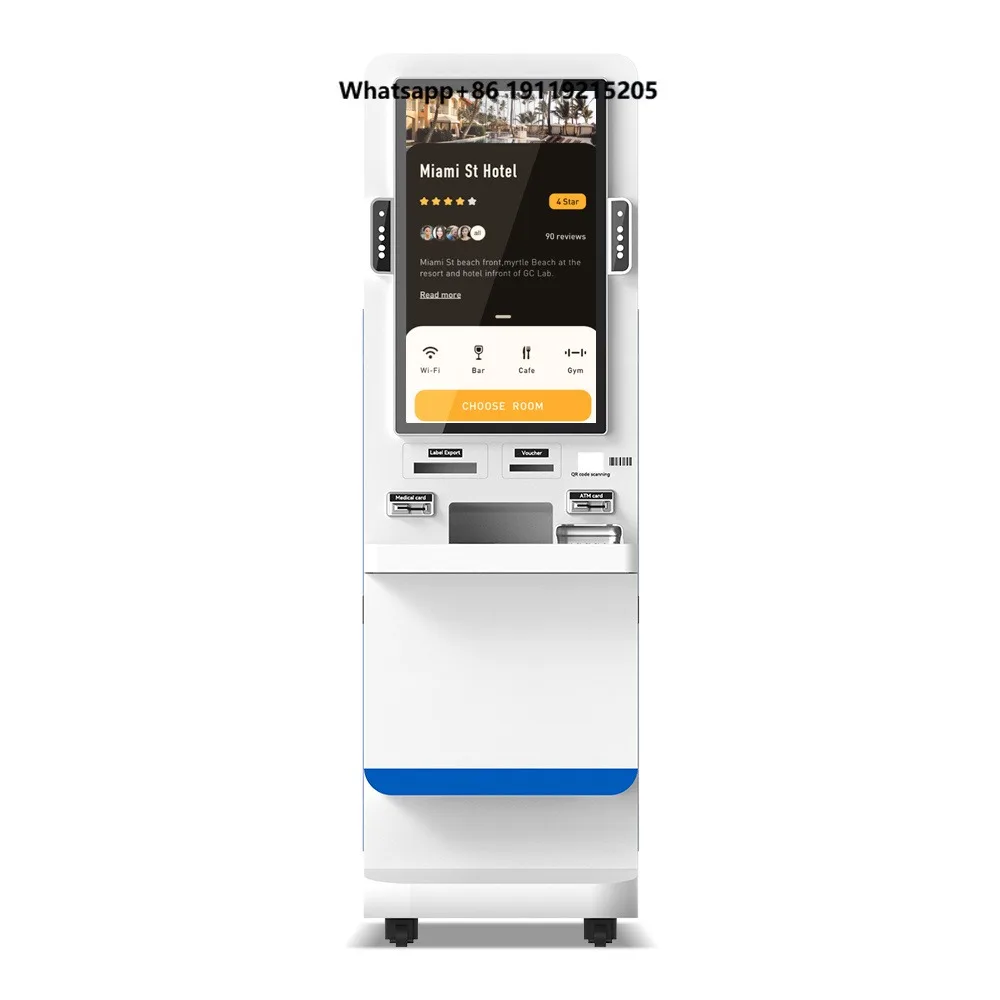 Hot Sale Self Service A4 Document Photo Printing Kiosk SDK Barcode Reader High Quality Wall Mounted Floor Standing 3D Printing