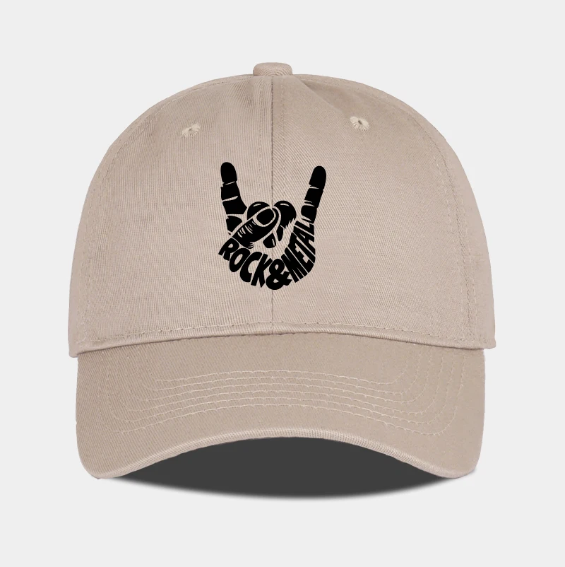 Rock & Metal Hand Gesture Baseballkappe, verstellbar, Unisex, Streetwear, Heavy Metal Fan-Hut – Detail 4