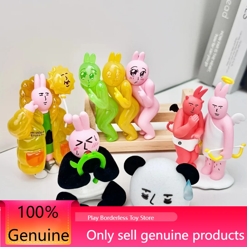 

Новый оригинальный розовый кролик «Мой друг: красивое настроение, слепая коробка, абстрактные игрушки второго поколения, настольные украшения, коллекция подарков
