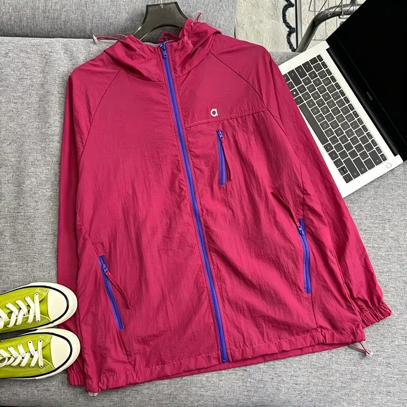 Loose Fit Sunscreen Jacket Men Women Breathable Long Sleeve Casual Summer Outdoor Cover Up