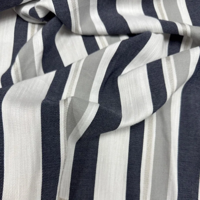 1meter Japanese Import Sandwashed Linen Fabric Stripe Soft Drapey Wrinkle Resistant Shirt Pants Skirt Fabrics for Sewing