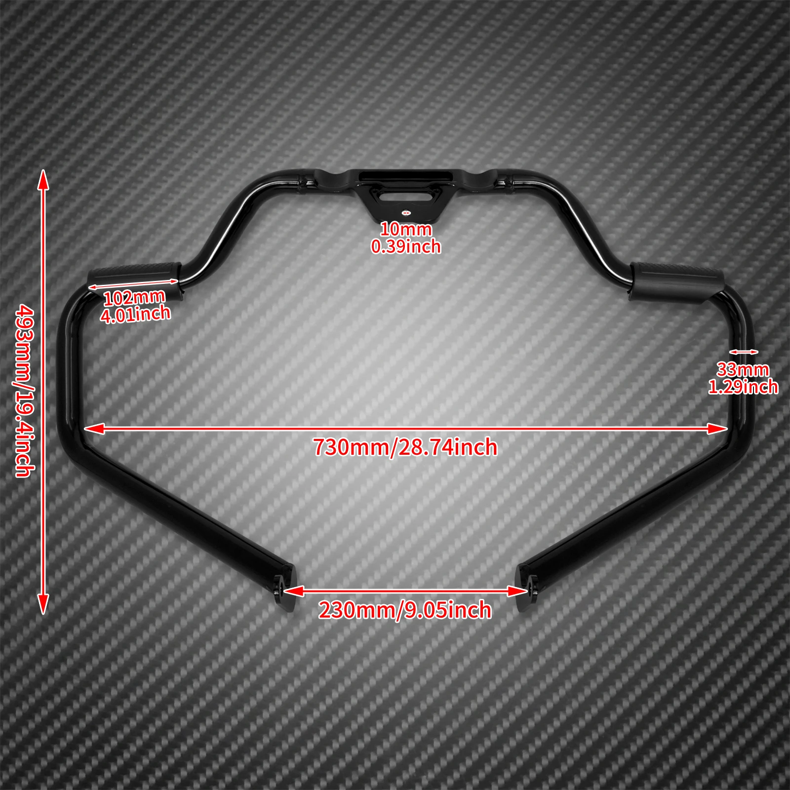 Protetor de motor para barra de colisão de rodovia de motocicleta para Harley Softail Breakout Fat Bob Low Rider S FXLRS FXBR FLHC 2018-2024