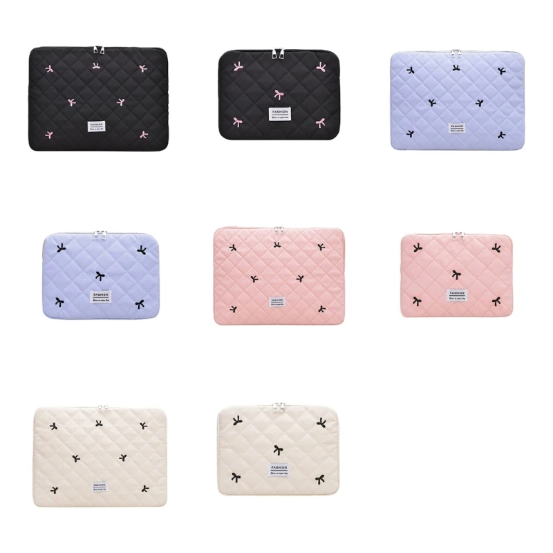 X7XC Laptop Case Sleeve,Sweet Bows Protective Notebook Case with Zipper Carrying Laptop Cover Briefcases for Work Travel