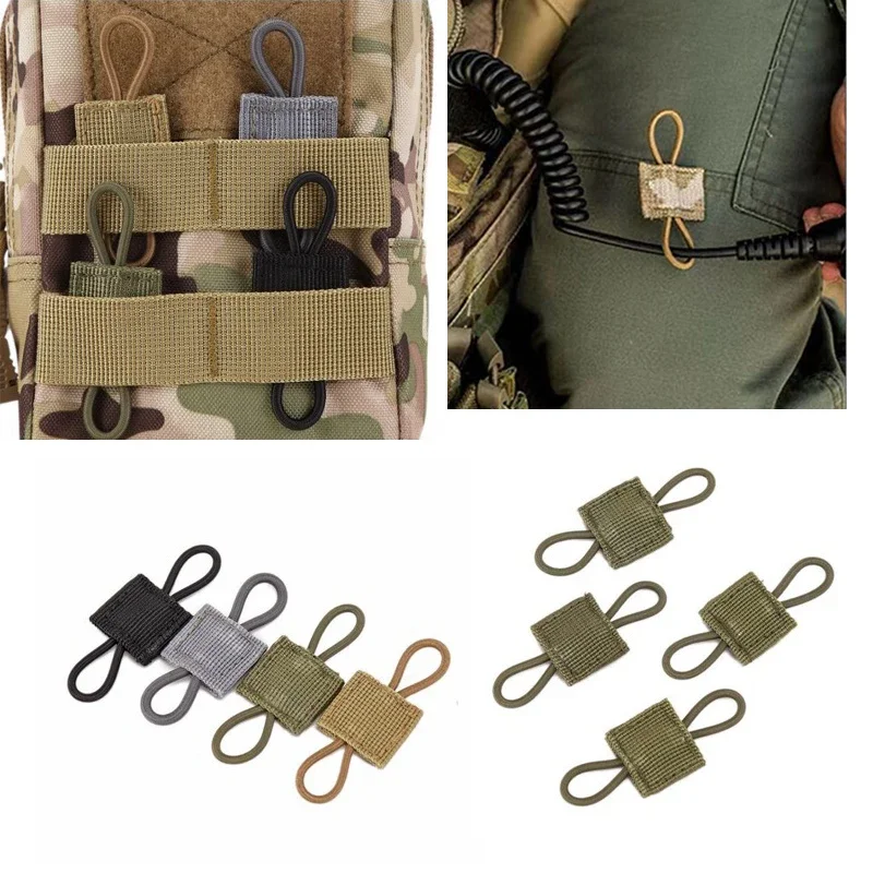 

Tactical Molle Elastic Ribbon Buckle Binding Retainer Antenna Holder for PTT Antenna Stick Pipe Webbing Buckle Vest Accessories