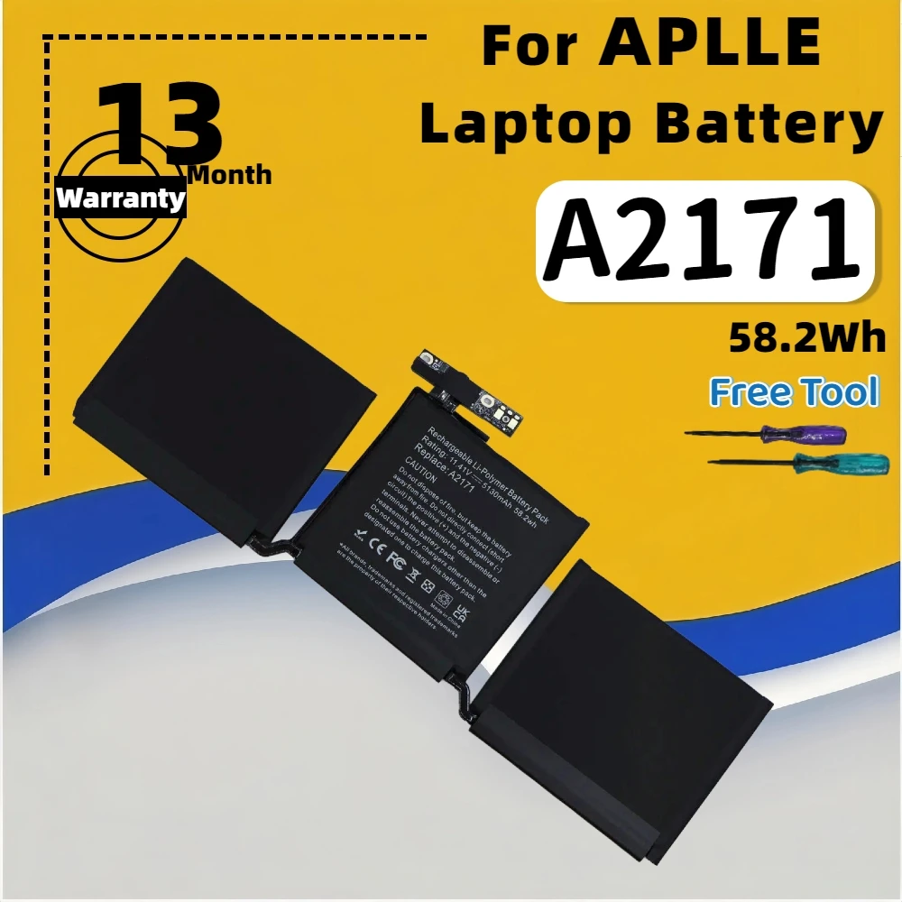 FRLESUI For Apple MacBook Pro Retina 13.3'' A2159 2019 Year For Macbook 13 '' A2289 A2338 2019 2020 YearBattery A2171 58.2Wh