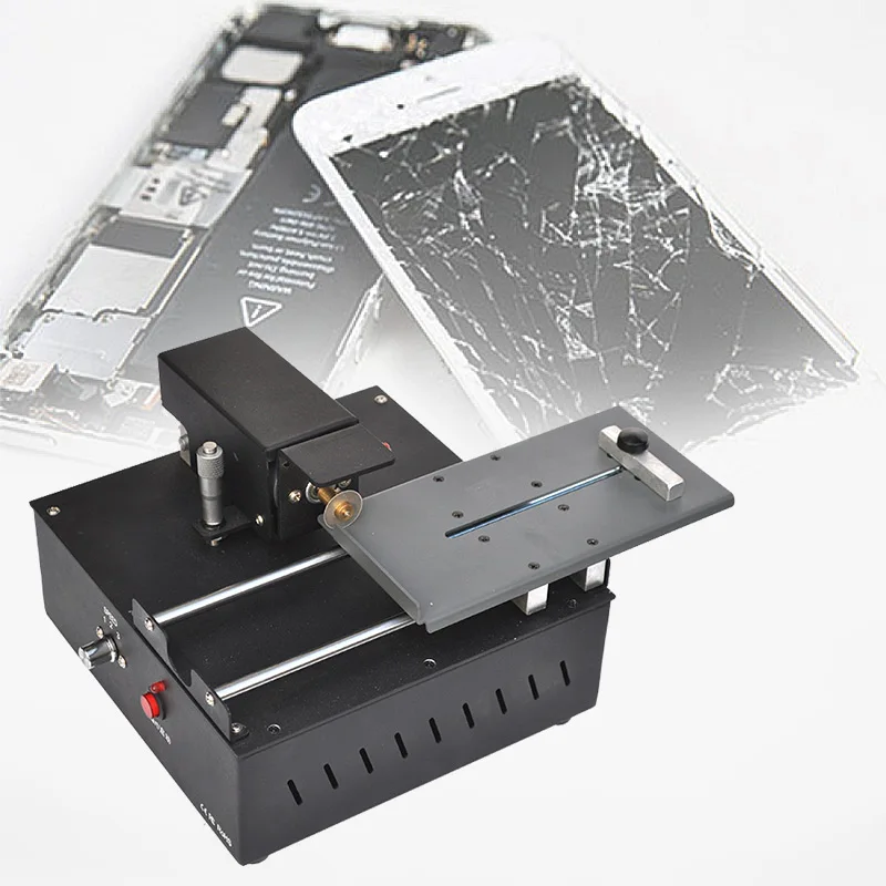 

Adjustable LCD Screen Cutting Machine For Mobile Phone Samsung Edge iPhone Huawei Curved Flat Screen Glass Separating Repair