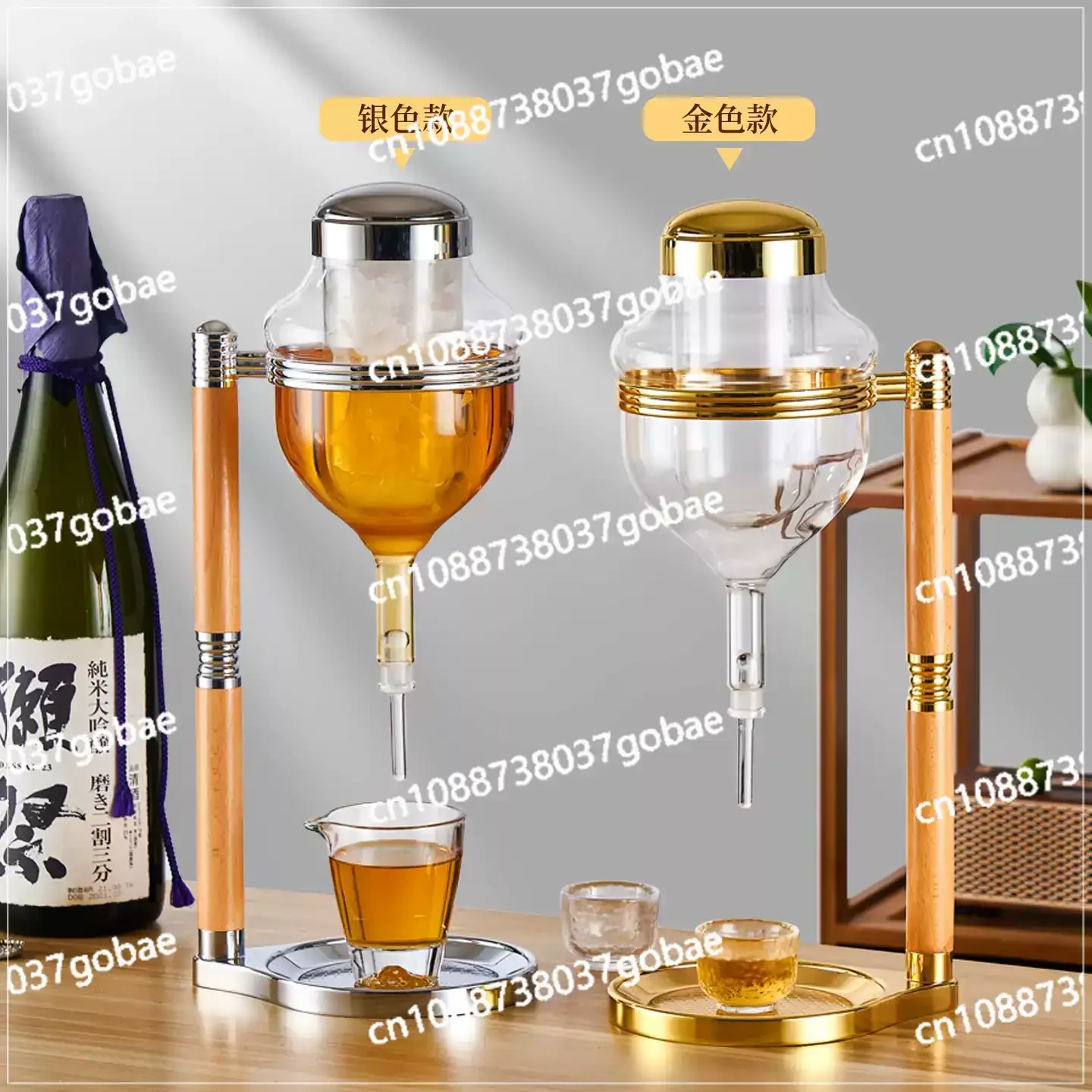 Iced Wine Rack Teapot Cooler Wine Restaurant Dispenser Pot Sake Wine Whiskey Vodka Premium Decanter Teapot