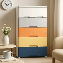 MultiLayer Plastic Storage Wardrobe DrawerType Children's Clothes Organizer Bedroom Multifunctional Storage Cabinet Home