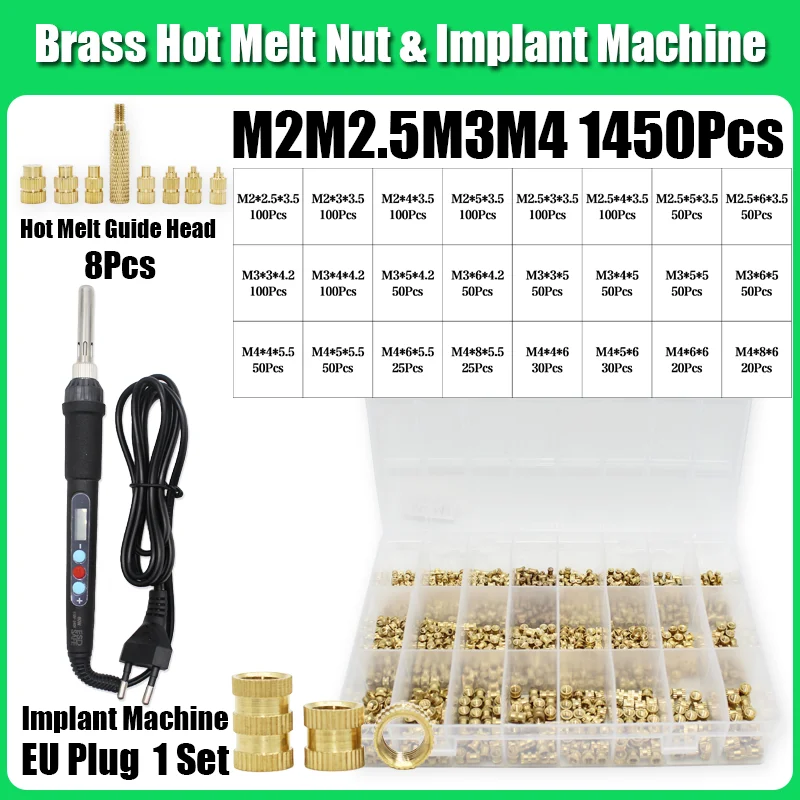 Einsätze TS100 Lötkolbenspitze Messing Heat Set Einsatzmutter Gewinde Hot Melt Guide Head 3D-Druck Einbettung Kupfermutter Einsetzen – Detail 22