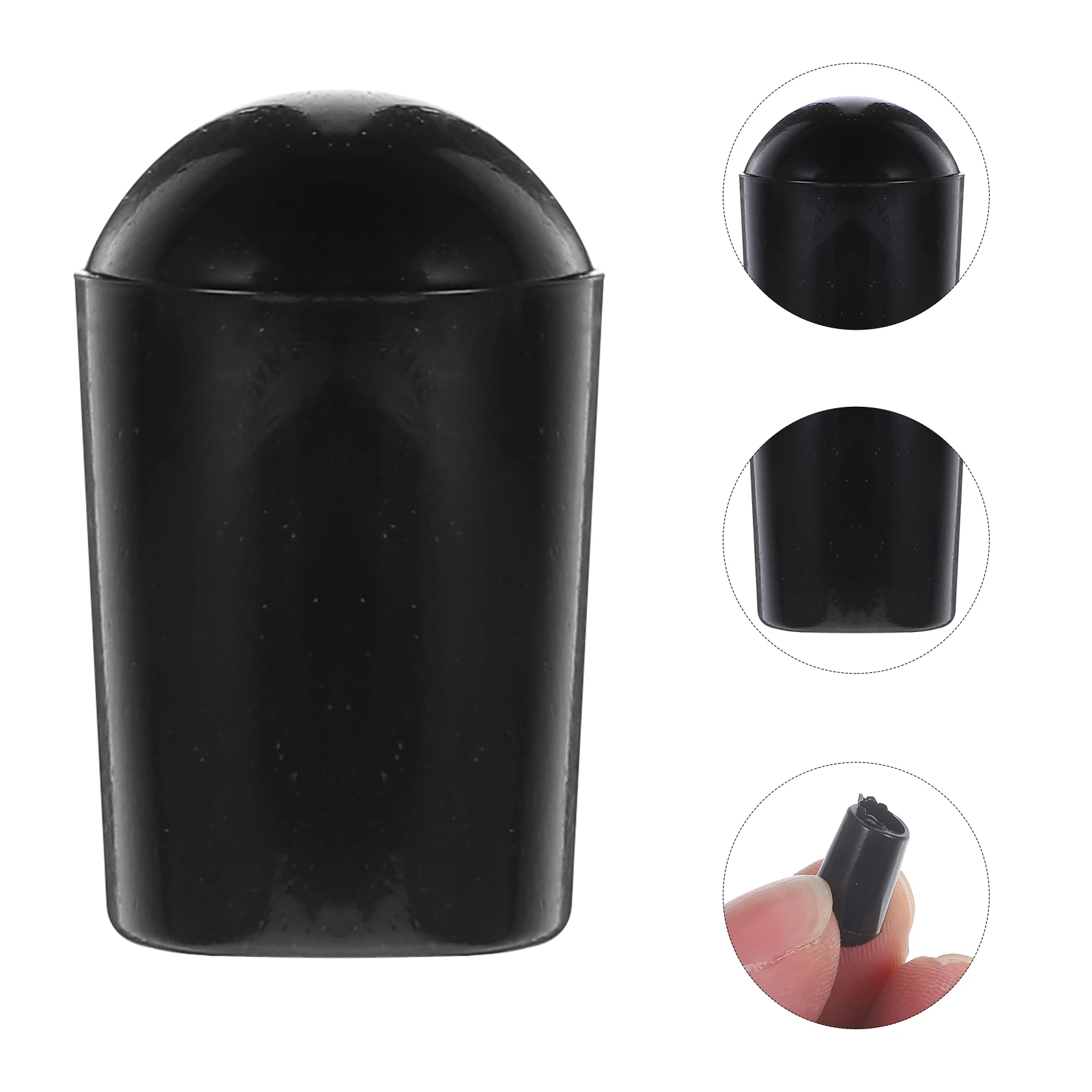 

100pcs Clothes Hanger End Caps Rubber Protective Covers Wire Thread Protectors Rounded Corner Lightweight Storage
