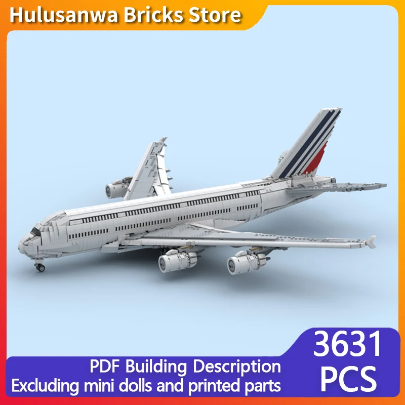 

Конструктор A380 Airbus (Франция), модель MOC, военная техника, модульная технология, подарки, праздничный набор, детские игрушки для сборки