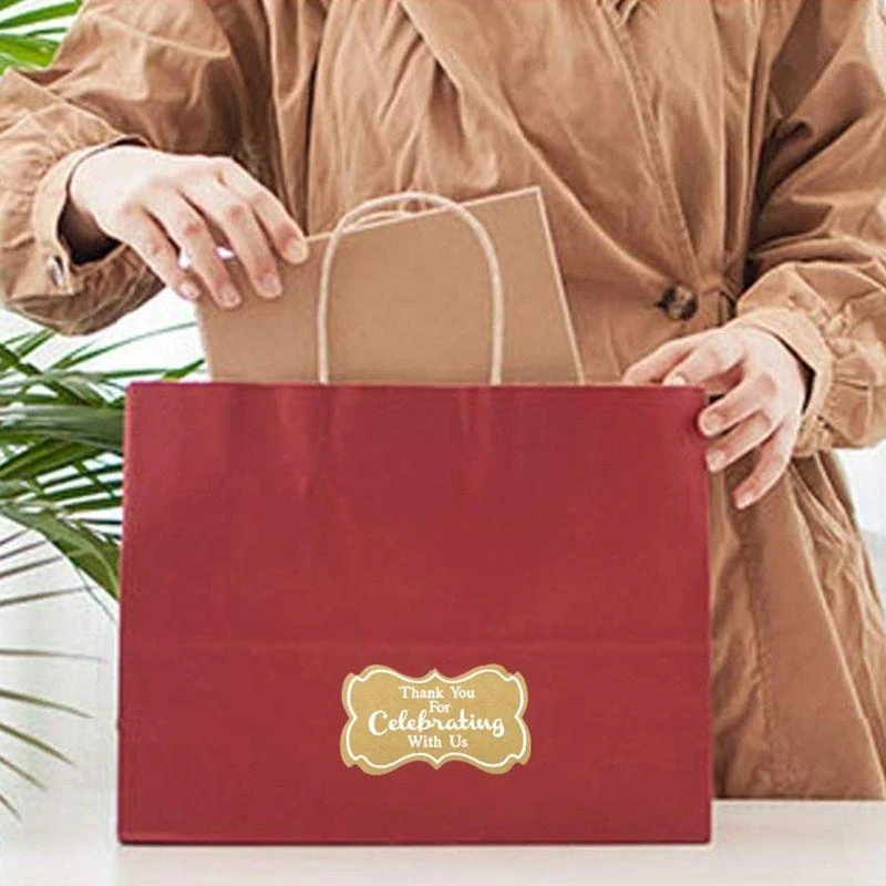 „Thank You for Celebrating with Us“-Aufkleber, 500 Stück/Rolle, Geschenkumschläge, Kekse