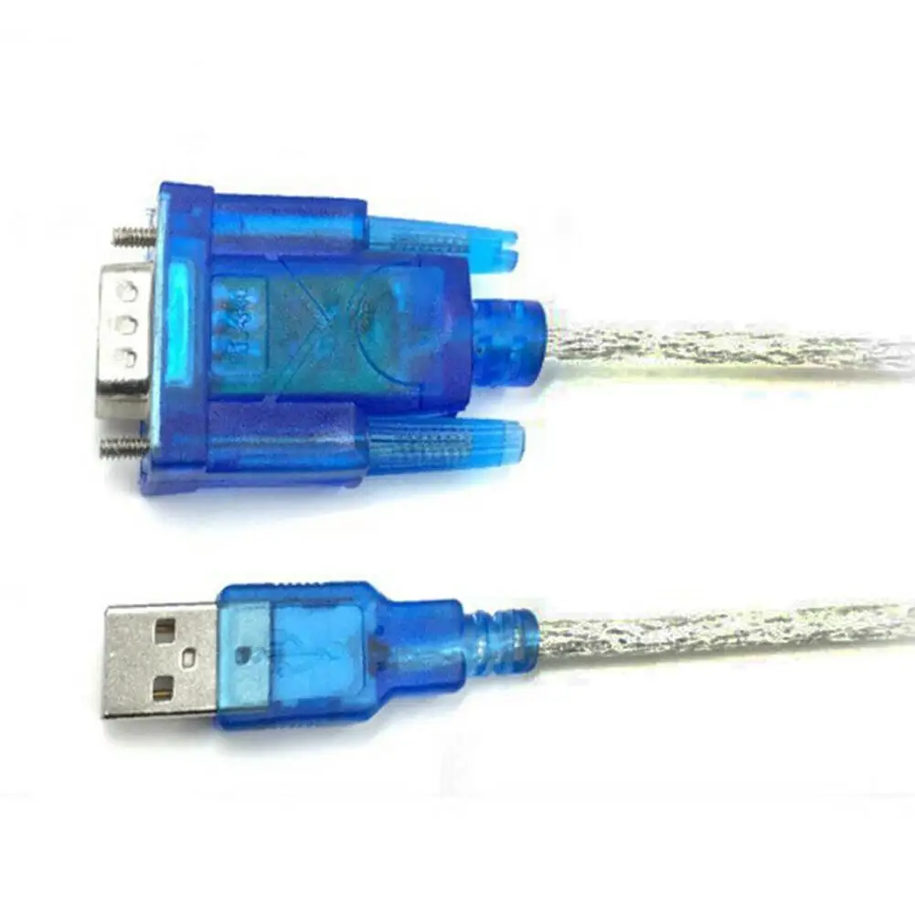 80cm High Quality USB 2.0 to Serial RS-232 DB9 9Pin Chipset SUPPORT Adapter USB RS232 ch340 Cable WIN10 Converter