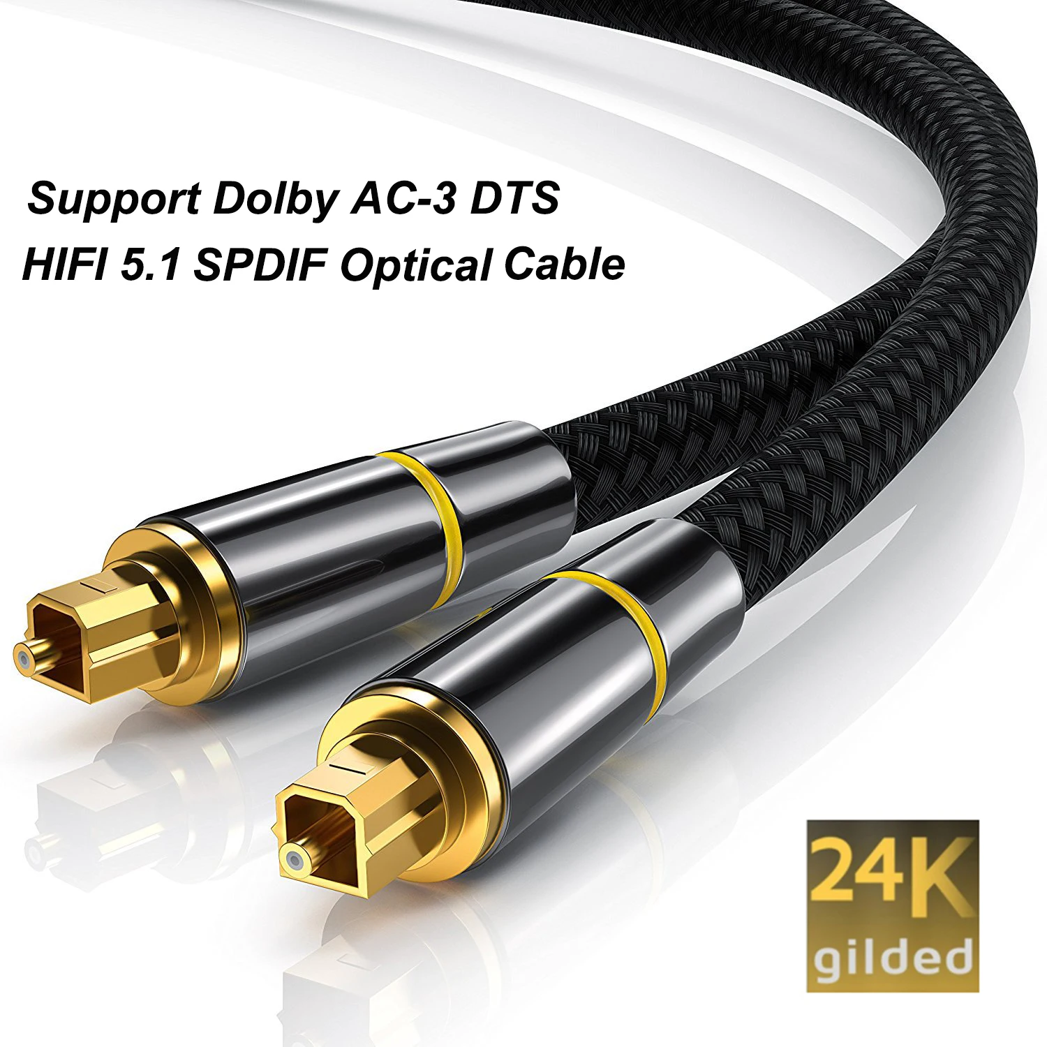 HIFI 5.1 Digital SPDIF Fiber Toslink Optical Audio Cable 1.5m 3m 5m 10m For TV Box PS4 Speaker Wire Soundbar Amplifier Subwoofer