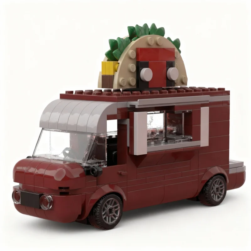 259pcs MOC Deadpools Chimichanga Food Truck Super Heroes Marvelled Model Building Blocks Christmas Gifts Construction Toys Brick - view 2