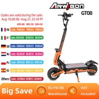 ARWIBON GT08 Electric Scooter For Adult 5600W Motor 60V 27AH E-Scooter 11 Inch Vacuum Off-Road Tires Off-Road Escooter