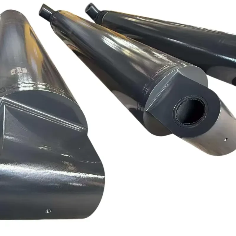 Hard Chrome Plated Double Acting Luffing Hydraulic Cylinder Long-Stroke with Protective Cover