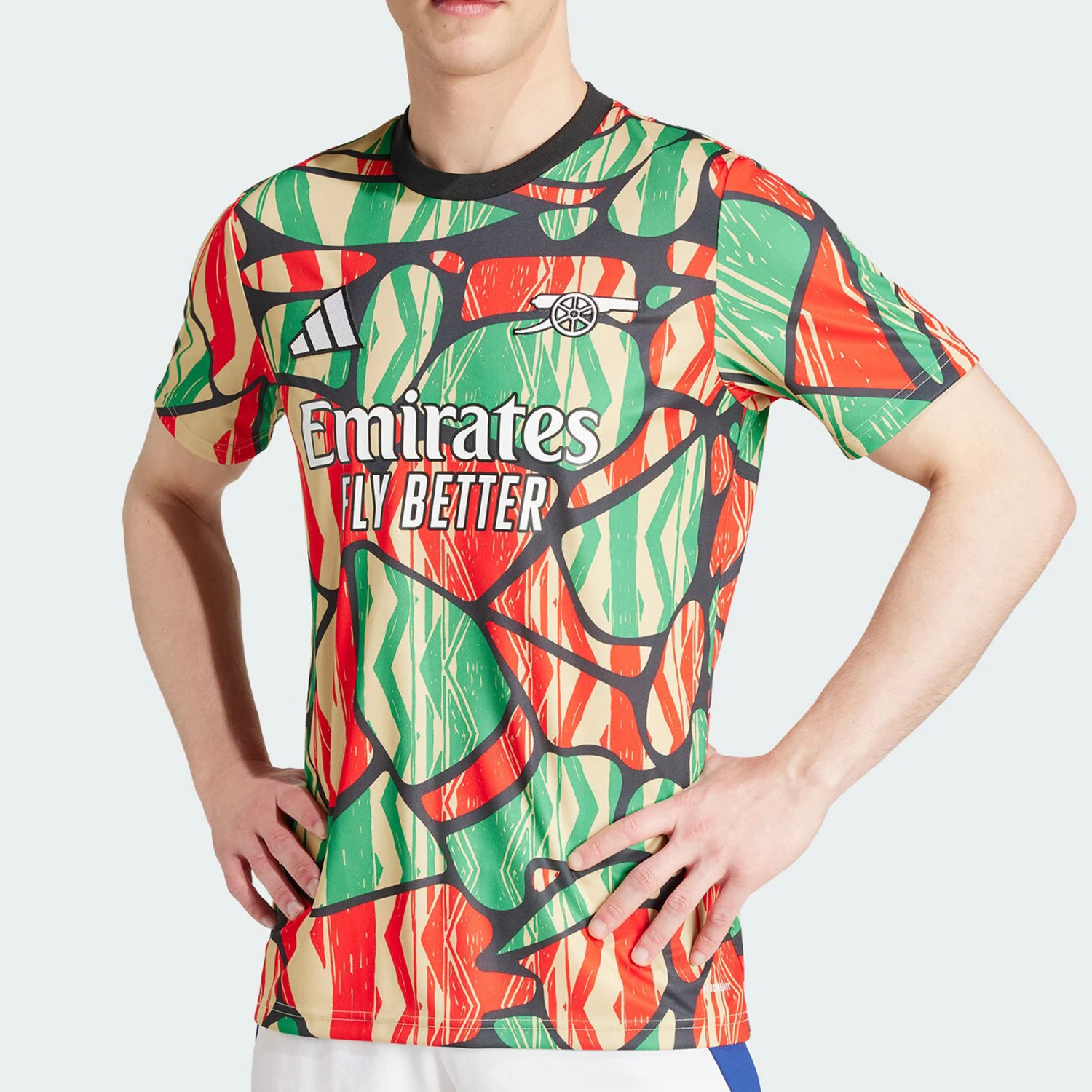 

Adidas Official Genuine 2024 New Men's Fashion Print Breathable Short-Sleeve T-Shirt IS9996