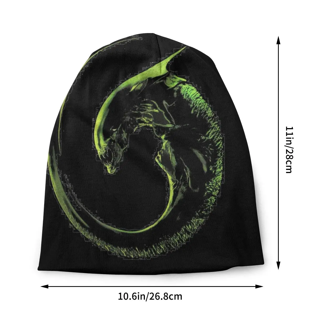 Xenomorph Alien Space Horror Movie Skullies Beanies Hats Autumn Winter Ski Men Women Cap Adult Warm Dual-use Bonnet Knitted Hat