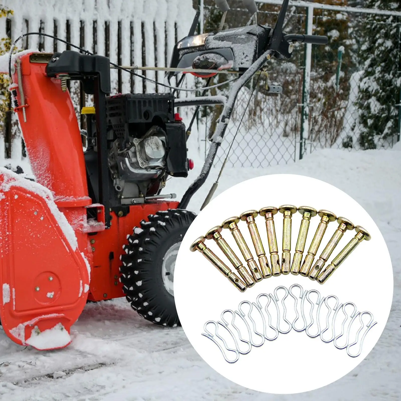 

Snow Blower Shear Pins Kit Easy to Install Metal Garden Snowblower Shear Pins for 24788045 247888460 24788833 24788033 247888350