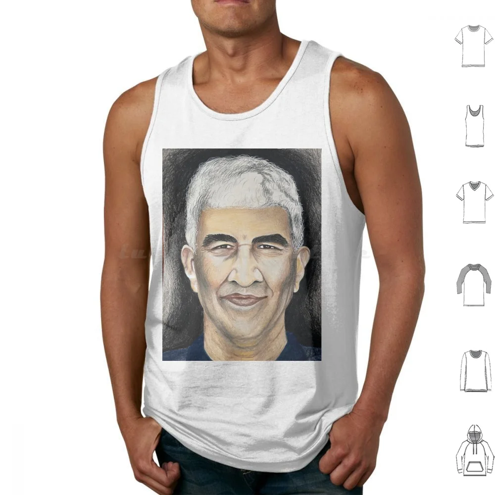 Pat Smear Portrait Tank Tops Vest Sleeveless Pat Smear Prismacolor Portraits