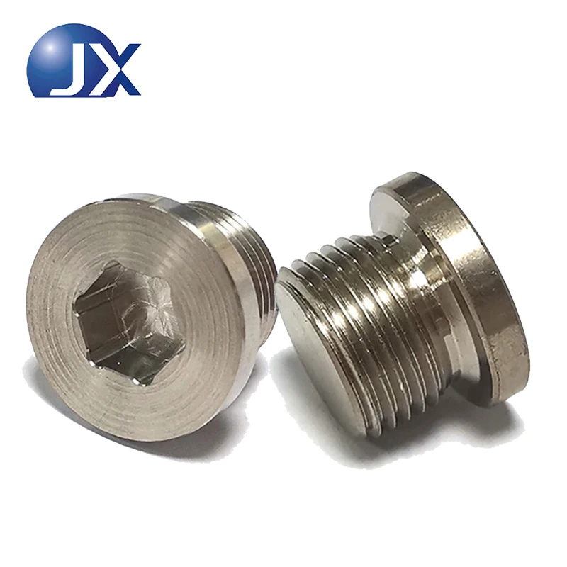 2pcs M18x1.5 Female Thread Hexagon Socket Steel Plug Universal Oil Pan Sealing Screw Car Engine Sealing Oil Pan Plug