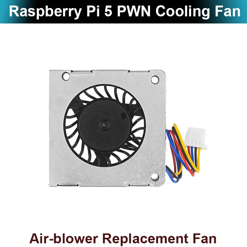 PWM Cooling Fan for Raspberry Pi 5 30x30x7 Air-blower Replacement Fan Module for Raspberry Pi 5 Active Cooler RPI 5