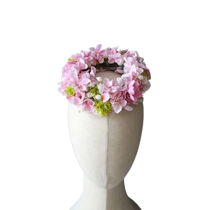 Bridal headgear wedding photography head flower simulation flower photo Lulian tulip bouquet