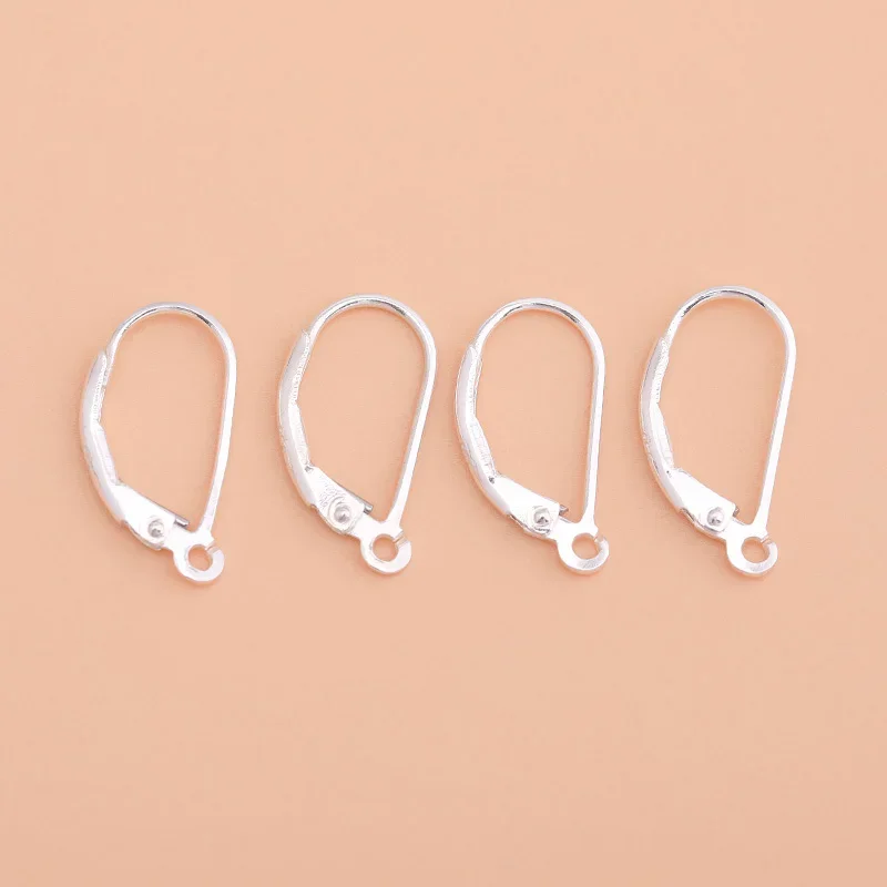 925 sterling silver hand diy semi-finished French ear hook handcrafted earrings material accessories for women