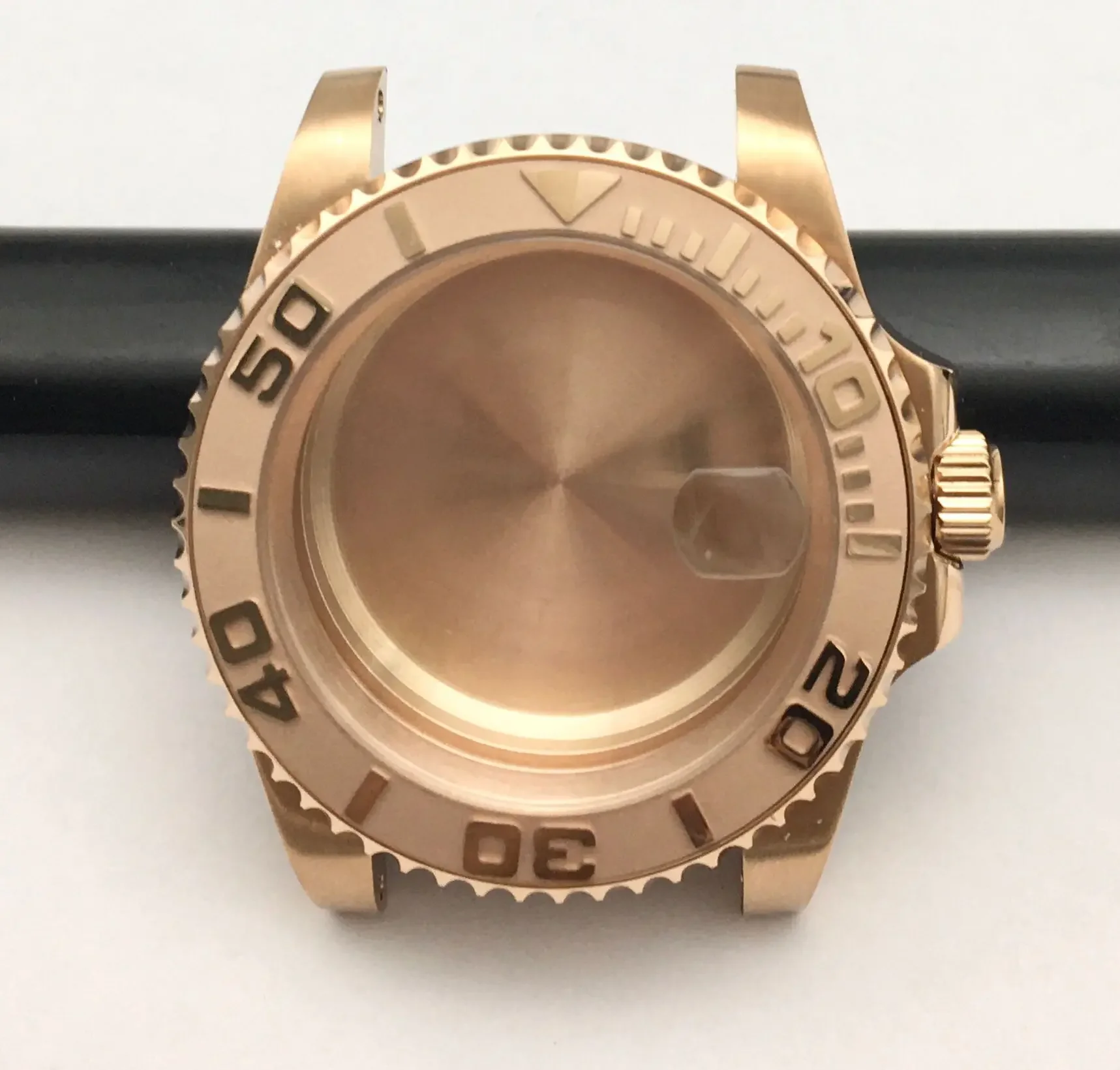 40mm Rose Gold Watch Case Stainless Steel Watches Accessories Mechanical  Modified Parts for NH35A Movement image 6