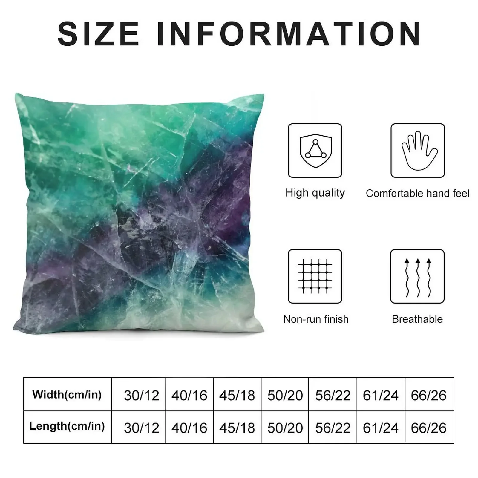 Flourite Macro Throw Pillow Ornamental Pillow pillowcases for sofa cushions Cushions Home Decor pillow