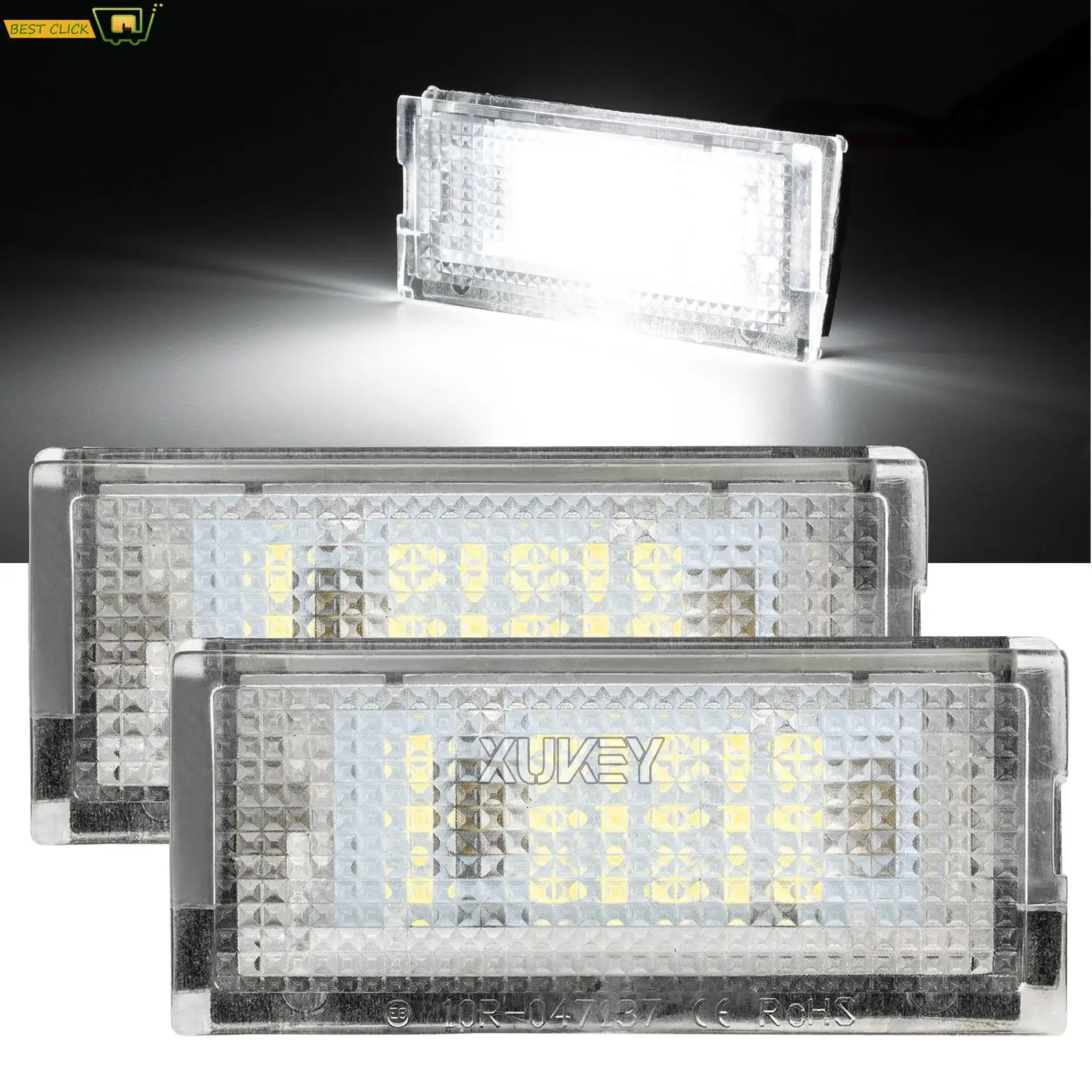 12V 18LED Number License Plate Light Lamp Cold White CANBUS Car No Error For BMW 3 Series E46 4D 1998-2003 5D Touring 1998-2005