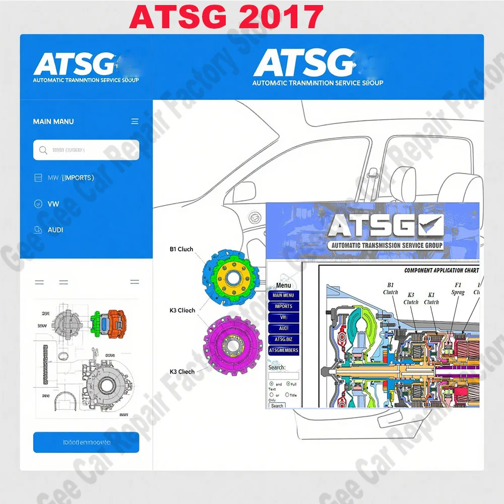 ATSG 2017 Automatic Transmissions Service Group Software Repair Manual - Automotive Diagnostic Tool for Unit Failure Detection