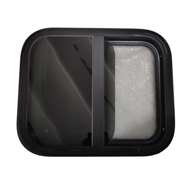 

Высококачественное раздвижное окно для автодома/каравана из закаленного стекла с алюминиевой рамой и встроенной москитной сеткой с одной стороны