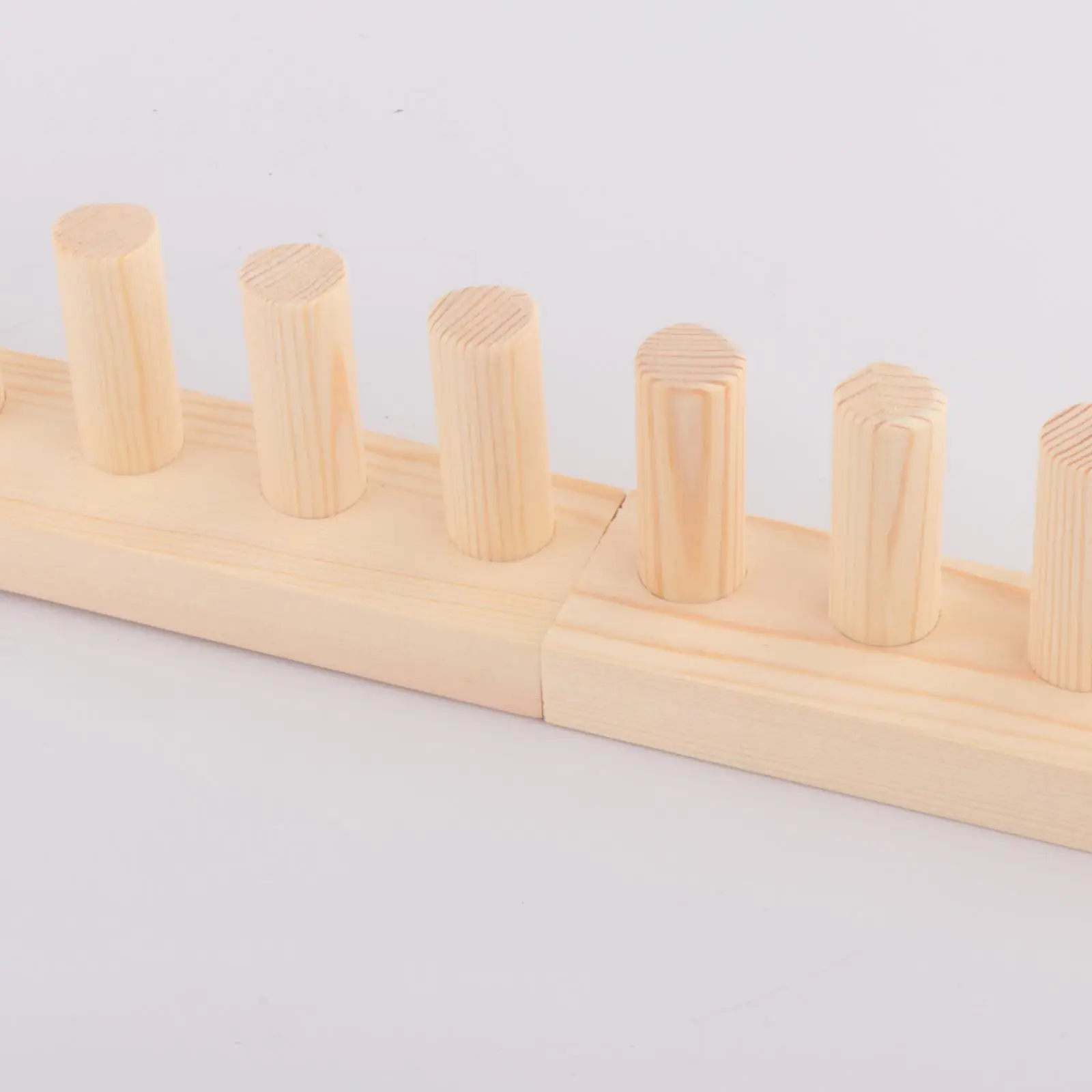 

Hand Knitting Chunky Blanket Loom Wooden Peg Frame Adjustable Size Weaving Tool for Home Hobby Projects