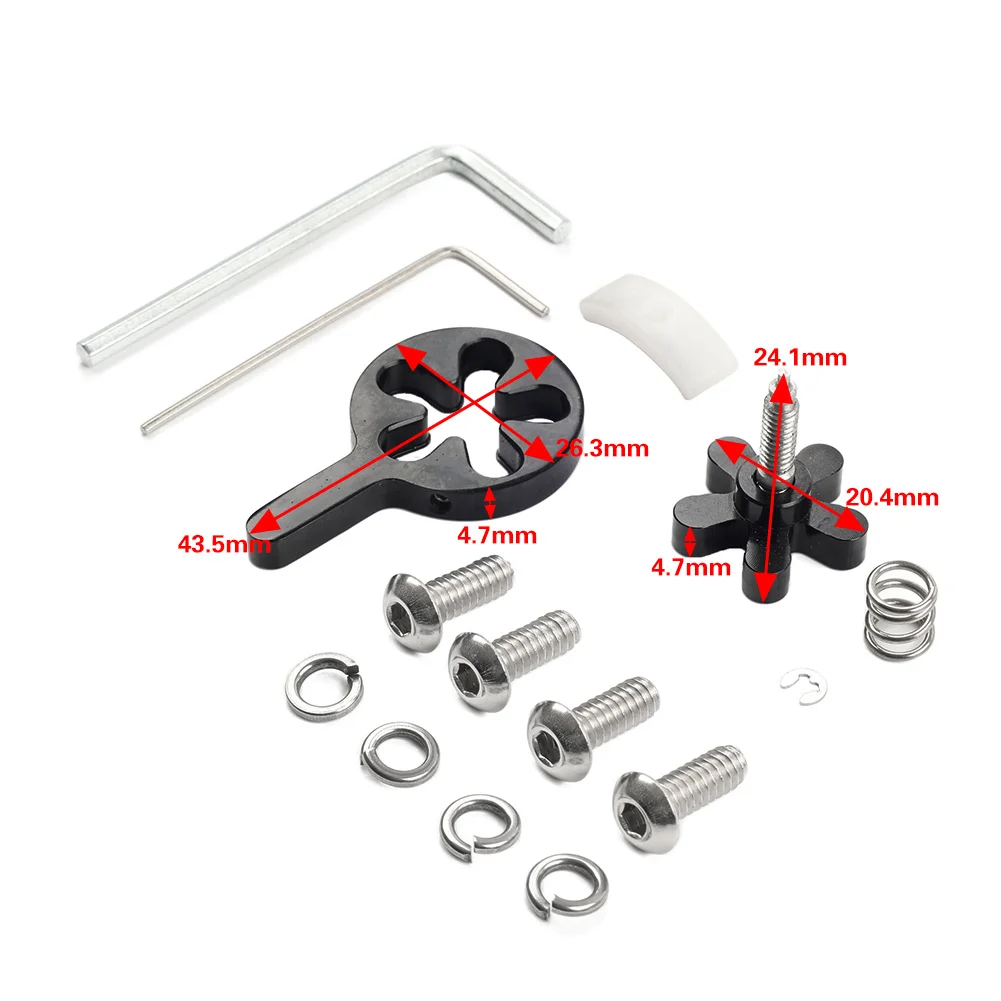 Motorbike Throttle Control Adjuster Screw Set Aluminum Black 56394-74 3208 For Harley Models Touring Sportster Softail 1974-2017