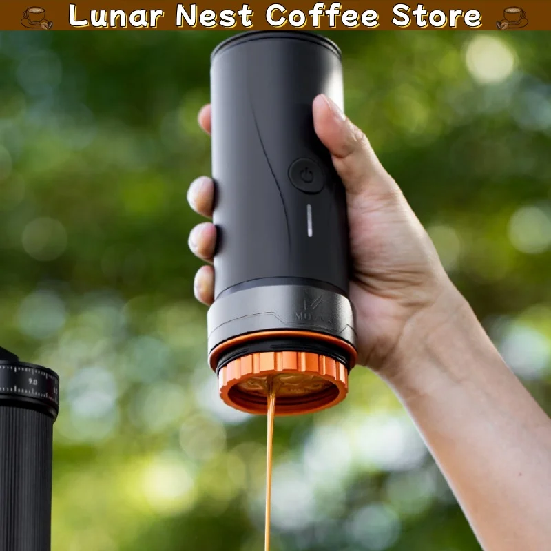 New Muvna Portable Espresso Coffee Maker Electric Coffee Extraction Machine For Outdoor Camping Home Office Daily Travel Use