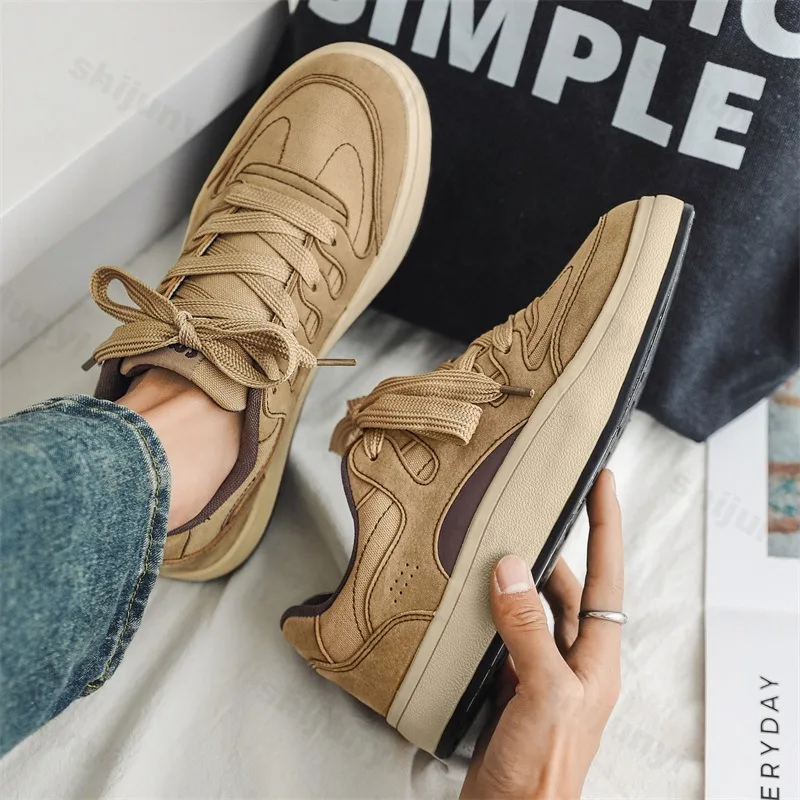 

Нишевый дизайн, мужская повседневная спортивная обувь с низким берцем на толстой подошве, осень 2024, новый модный тренд, универсальные удобные кроссовки на платформе