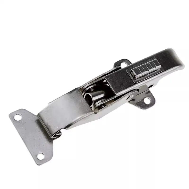 Cabinet Door Hasp Electric Box Lock Toolbox Medical Instrument Equipment Press Impact Type Spring Safety Latch