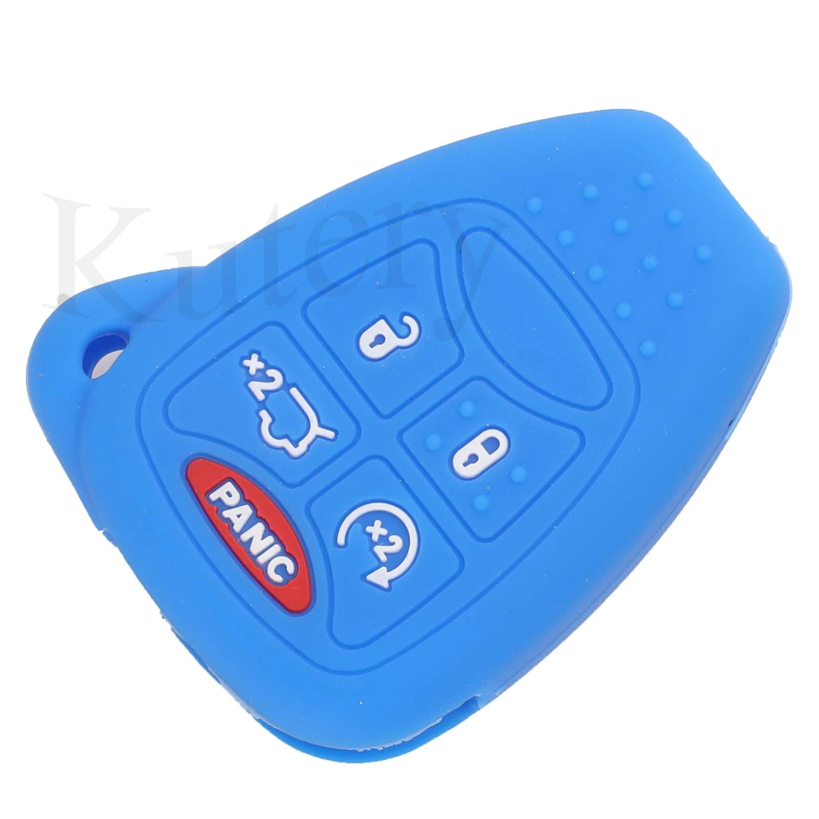 jingyuqin Smart Remote Coloful Silicone Rubber Car Key Cover Case For Jeep Patriot Pacifica Liberty 5 BTN Protector Replacement