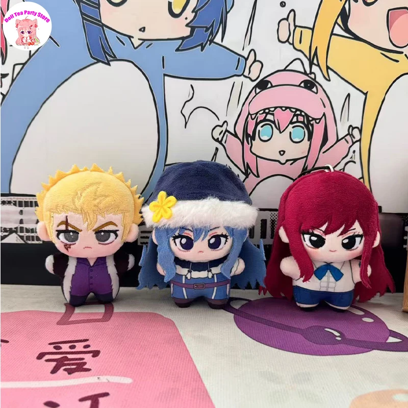 Anime Peripheral Juvia Lockser Erza Scarlet Laxus Dreyar Plush Doll Starfish Body Cosplay Pendant Keychain Toys 10CM