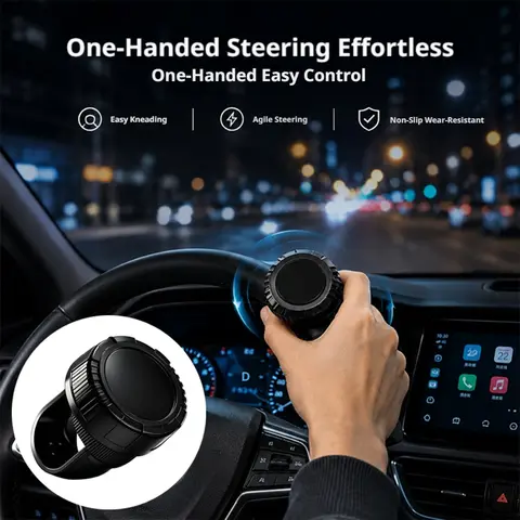 360 Degree Car Steering Wheel Spinner Handle Ball Knob Booster Multifunctional High-end One-hand Steering Assist Driving