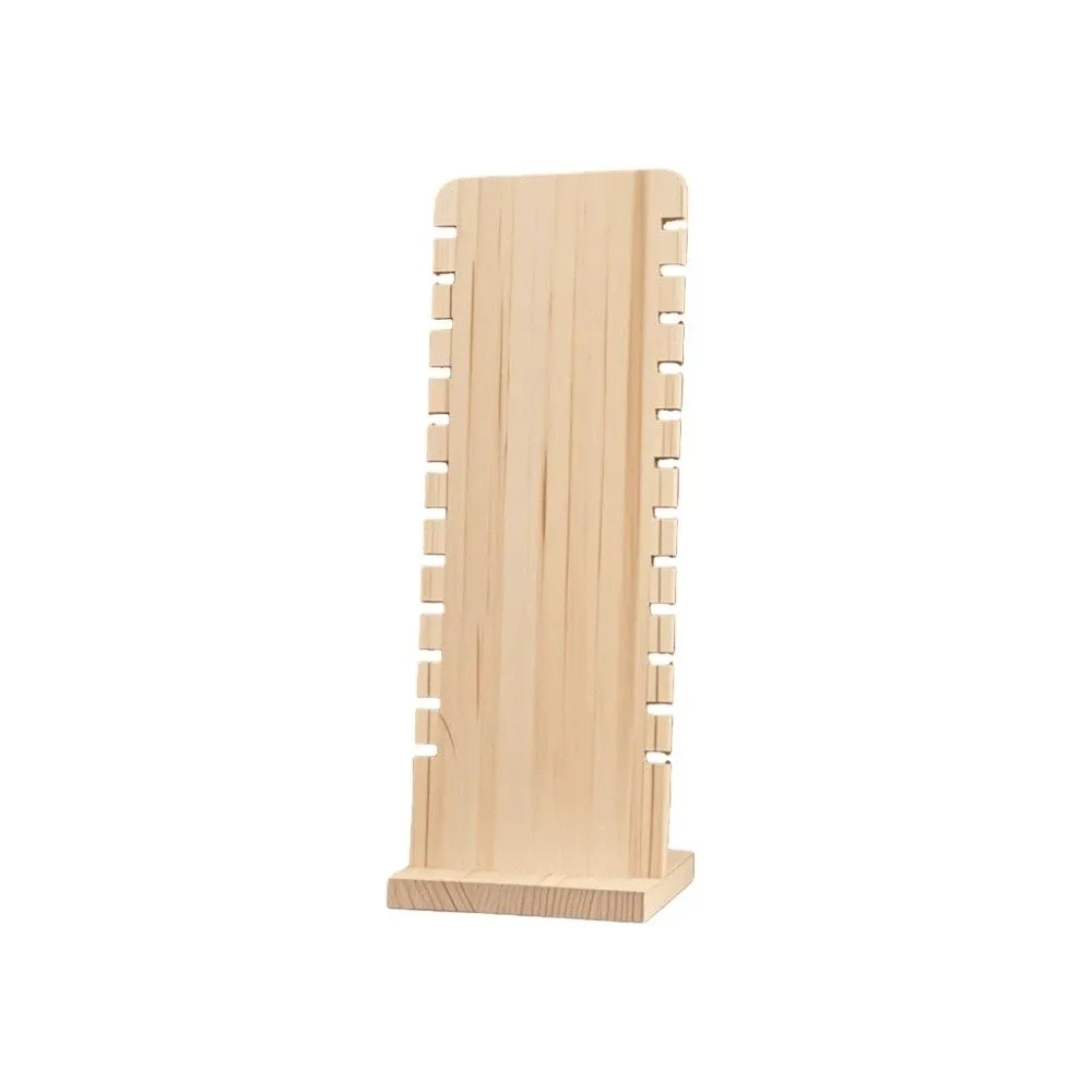 Wood Jewelry Necklace Display Stand Long Hand Bangle Bracelet Wooden Necklace Display Rack Hanging Necklace Ornaments