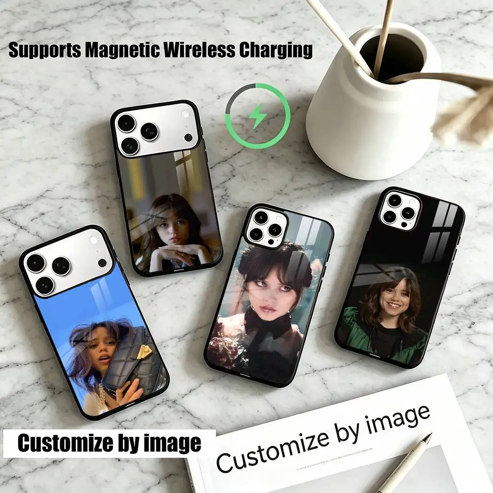 Actress Jenna O-Ortegas  Phone Case For iPhone18,17,16,15,14,13Plus,Pro Supports Magnetic Wireless Charging